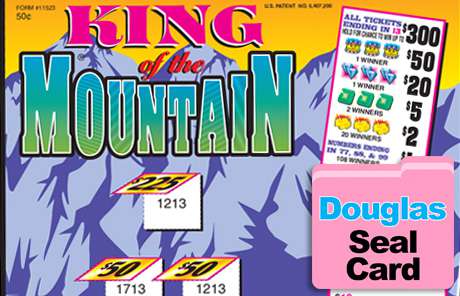 Seal Card Red Dog $300 Bingo Pull Tabs Game